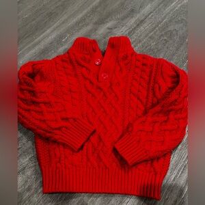 LIKE NEW, Baby Gap Winter Sweater, Size 3T red